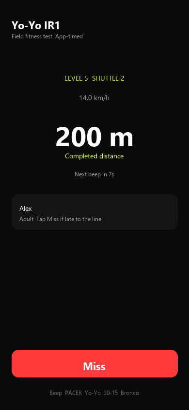 Yo-Yo fitness test